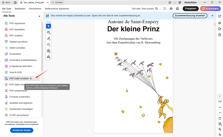 PDF-Datei schützen mit Adobe Acrobat