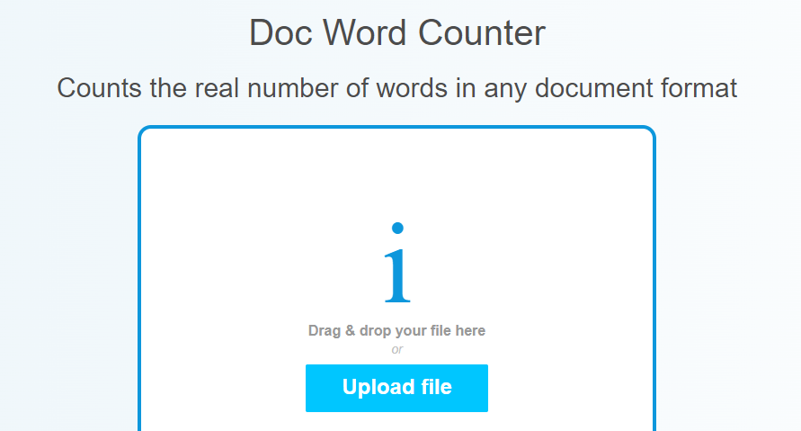 PDF word counter Doc Word Counter