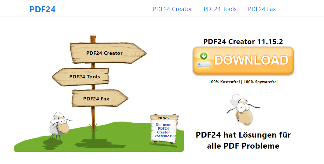 PDF24: Kostenloses Online-Tool zum PDF-Zusammenfügen unter Windows 10
