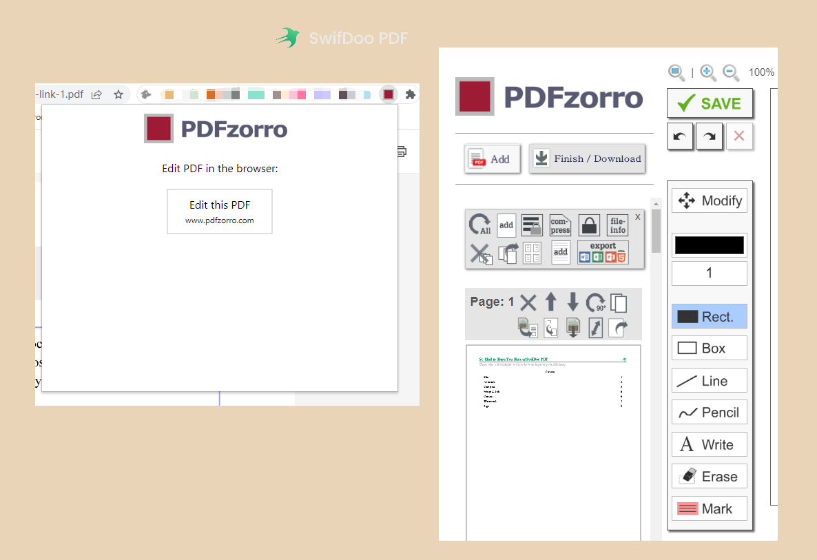 PDF Editor Chrome Extension – PDFzorro