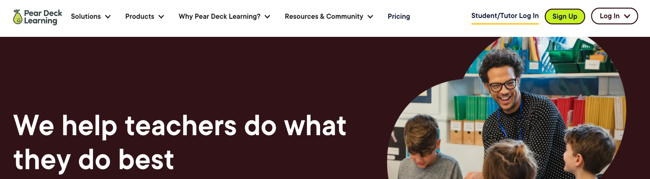 Pear Deck online teaching tool
