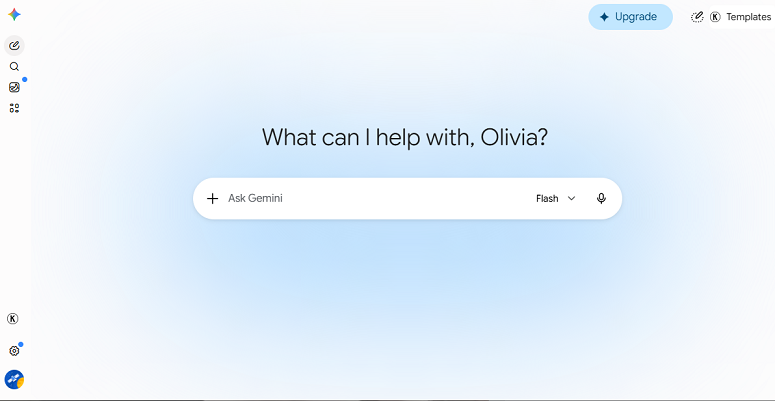 Main interface of Gemini