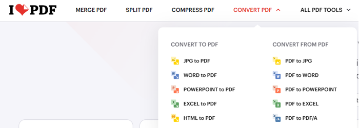 How to Convert PNG to PDF with iLovePDF 1