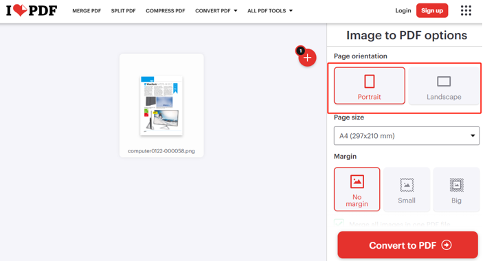 How to Convert PNG to PDF with iLovePDF 2
