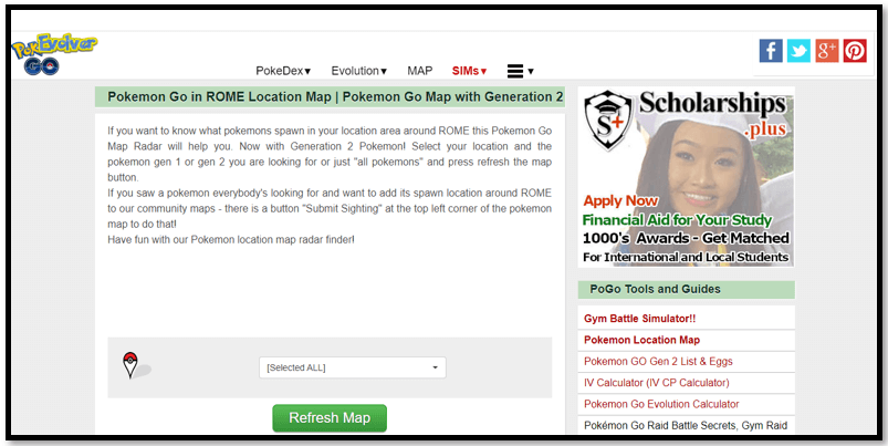 Pokemon Go Map - Find Pokemon Nearby - Live Radar