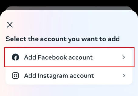 Add Facebook account