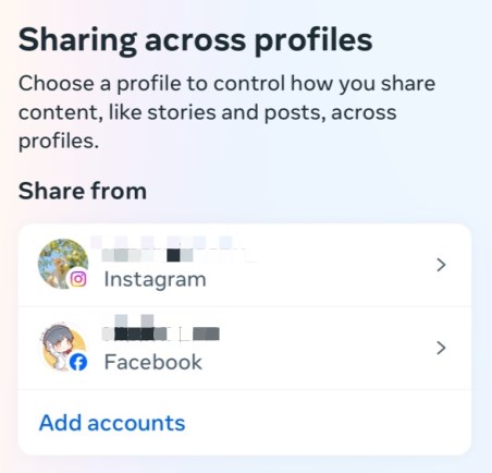 Sharing Across Profiles