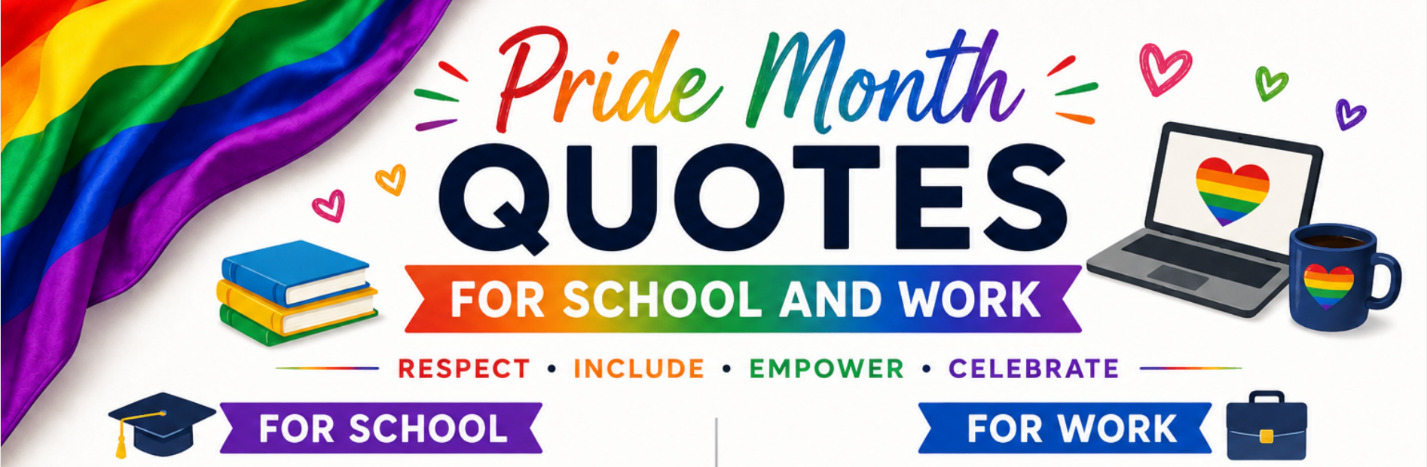 Pride Month quotes for school and work
