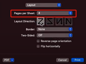 How to Print Multiple Images on One Page from Mac 2