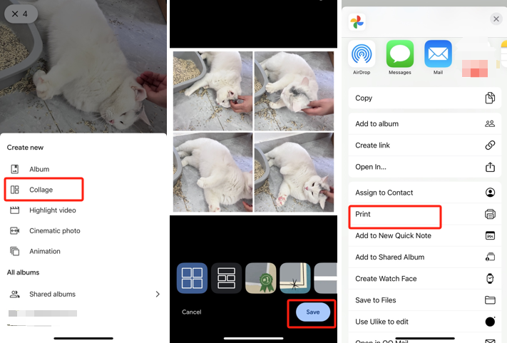 How to Print Multiple Pictures on One Page from Phone 1