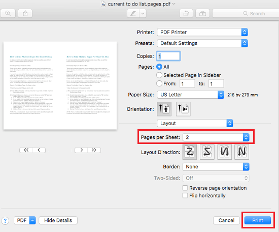 How To Print 2 Different Documents On 1 Page