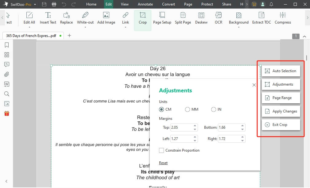 SwifDoo Crop PDF