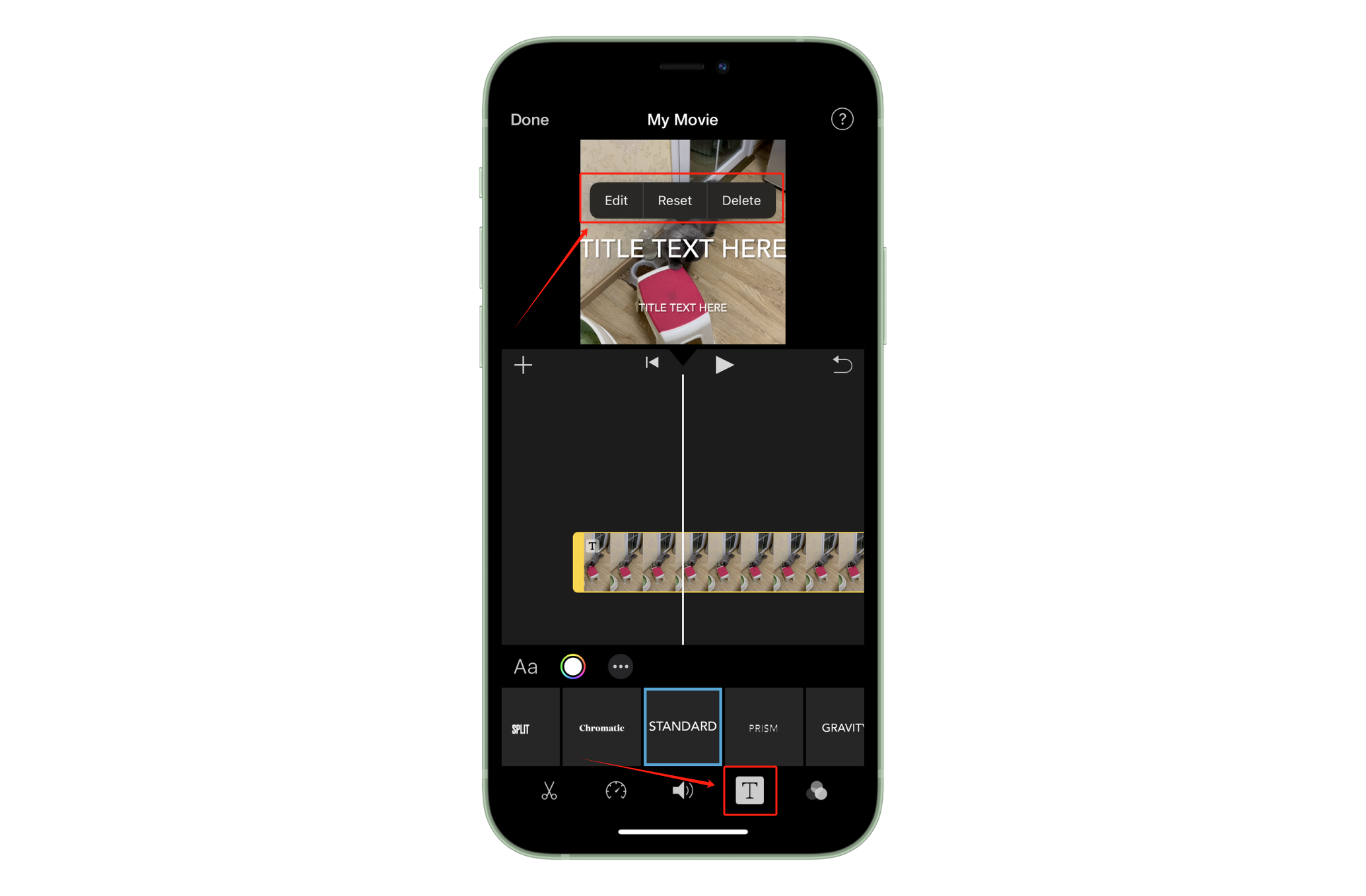 Put Watermark to Video Using iMovie