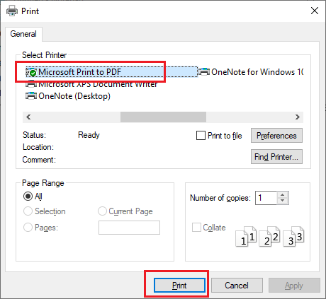 Save a QIF file as a PDF via a text editor and Print to PDF