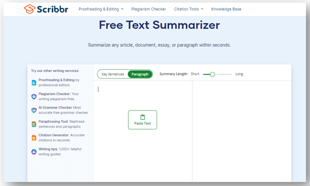 Quillbot Summarizer alternative – Scribbr