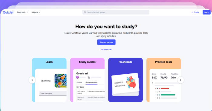Quizlet AI quiz generator