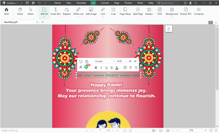 Raksha Bandhan Greeting Card Making and Design