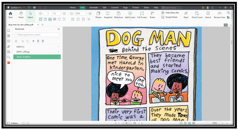Read Dog Man Books PDF in SwifDoo PDF