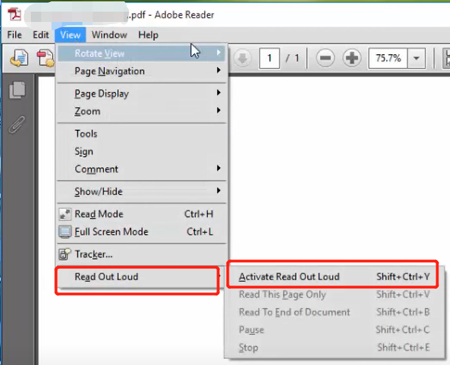 Read PDF aloud with Adobe Acrobat Reader DC on Windows and Mac