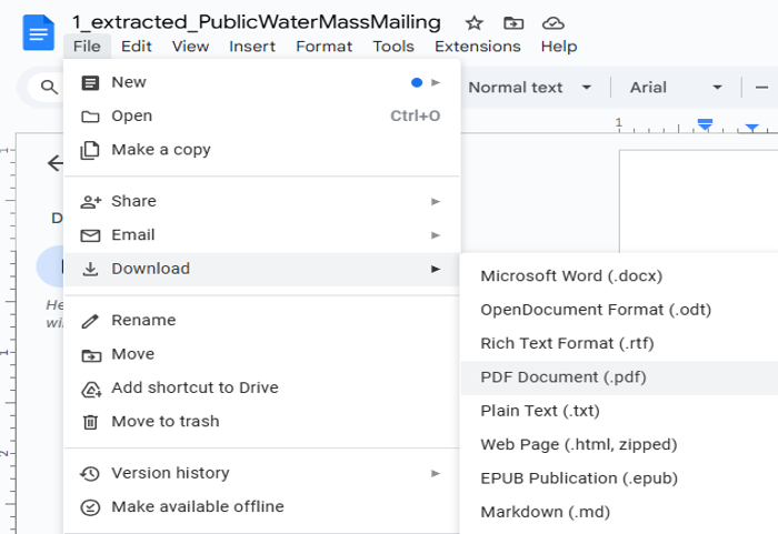 Recognize Text in PDF for Free Using Google Docs 2