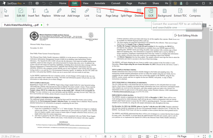 How to Recognize Text in PDF Using SwifDoo PDF 1