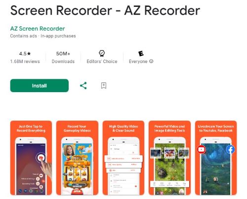 Android Screen Recording App