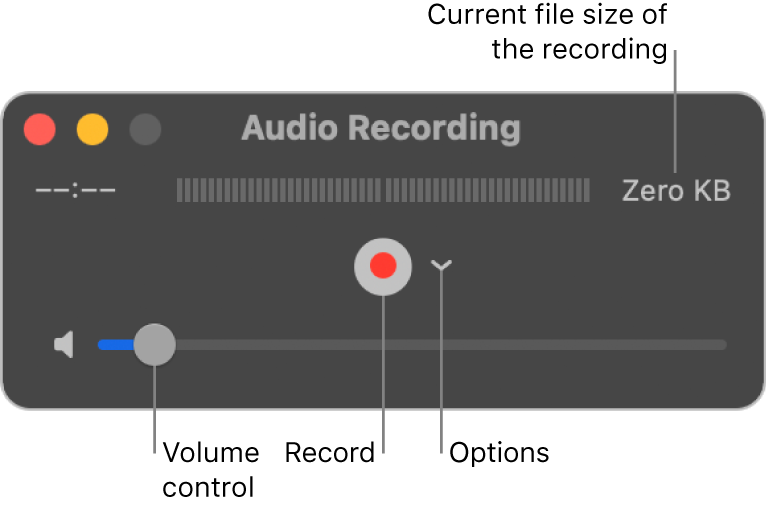 Record MP3 Audio on Mac in QuickTime Player