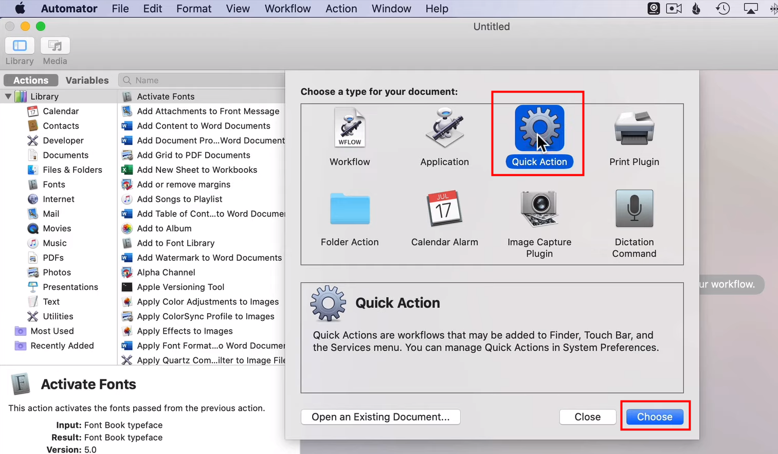 Reduce PDF file size on Mac using Automator 1