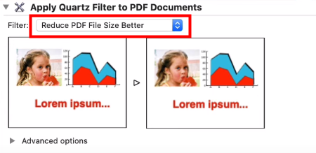Reduce PDF file size on Mac using Automator 4