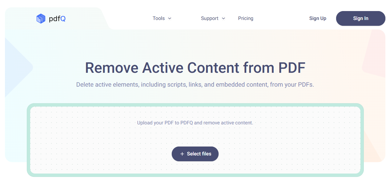 pdfQ PDF cleaner