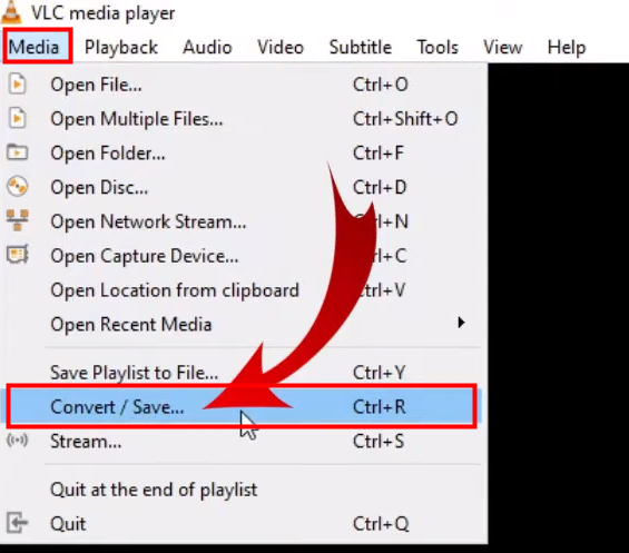 Remove audio from video on desktop using VLC Media Player 1
