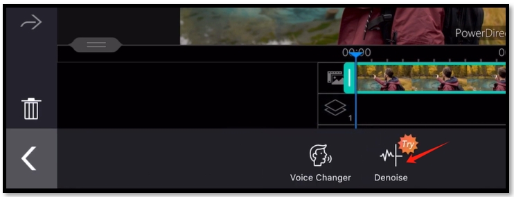Remove background noise from video in PowerDirector