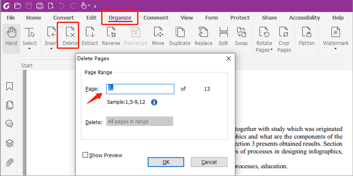 remove blank page in PDF with Foxit PDF editor