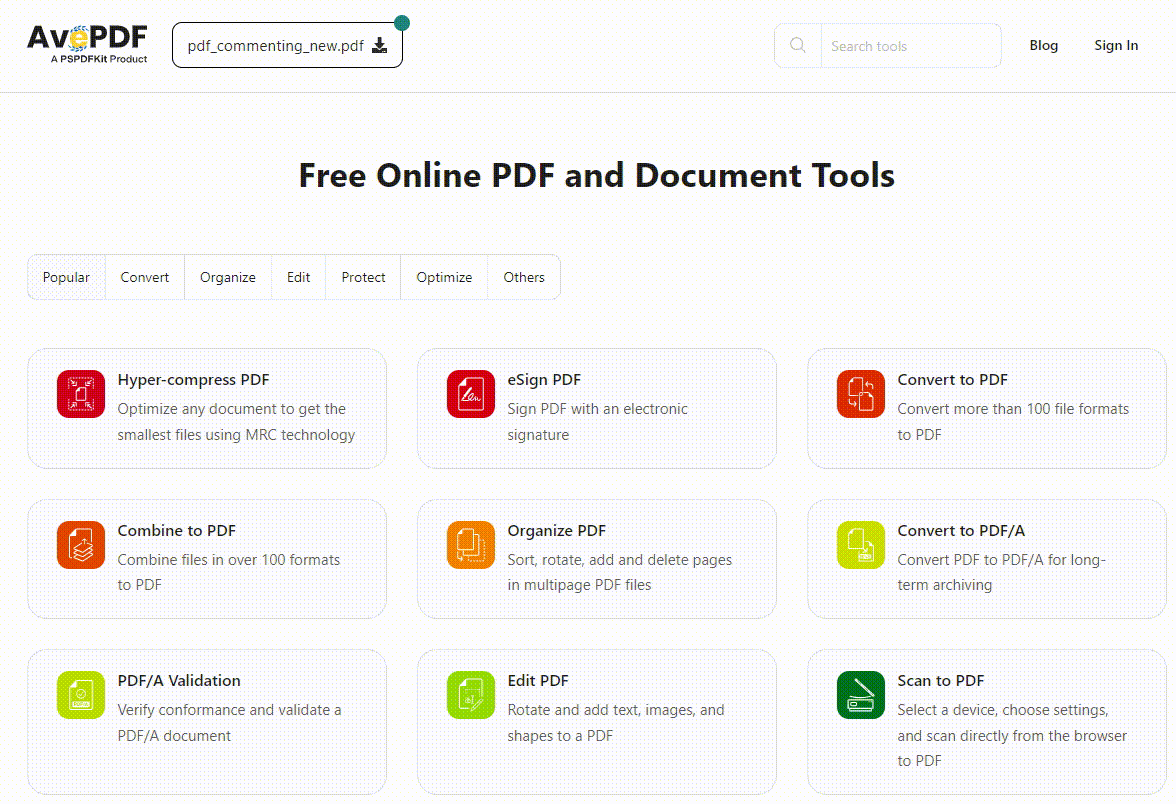 Remove Comments from PDF Online