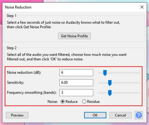 Remove Hiss from Audio in Audacity