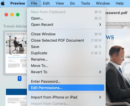 Edit Permissions