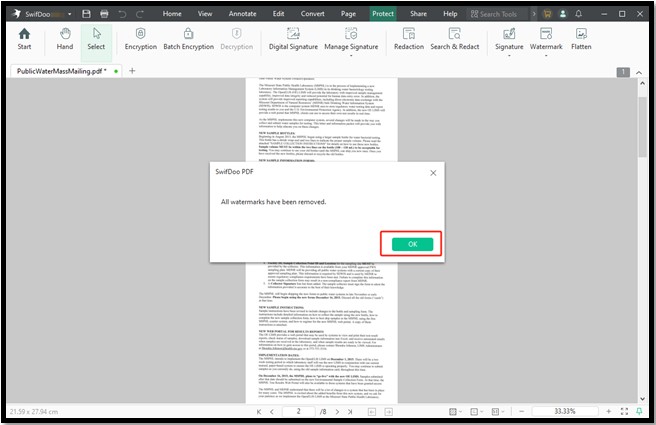 Remove Watermark from PDF with SwifDoo PDF 2