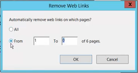 Remove Web Links