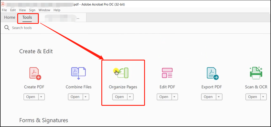 Adobe Acrobat Pro replace page in PDF step 1 | SwifDoo Blog