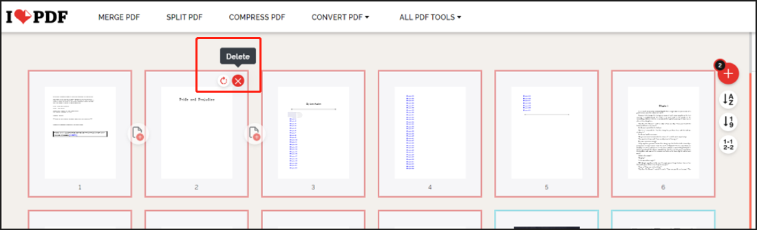 iLovePDF replace page in PDF step 3 | SwifDoo Blog