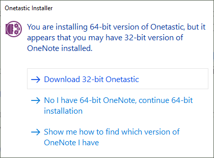 Notify that you downloaded a false version of Onetastic
