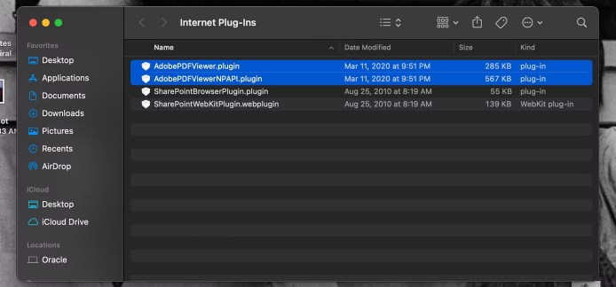 Delete AdobePDFViewer Plug-ins
