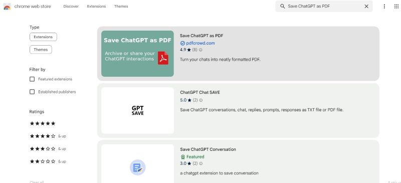Save ChatGPT as PDF