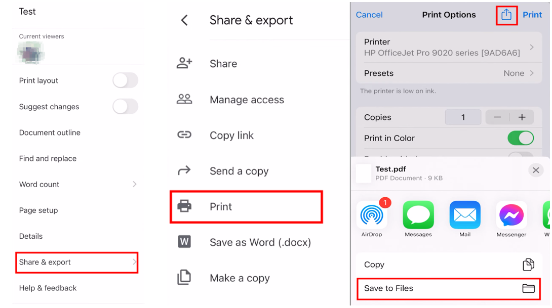 Save Google Slides as PDF on mobile 1