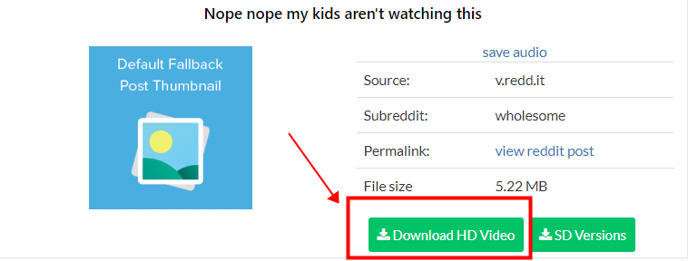 How to Save Videos from Reddit by Redditsave