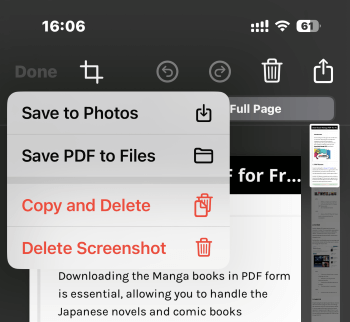 Save Screenshot as PDF