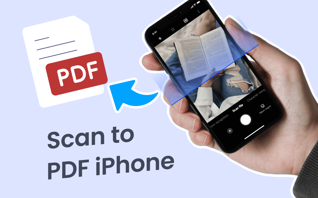 how to scan a book to pdf with iphone