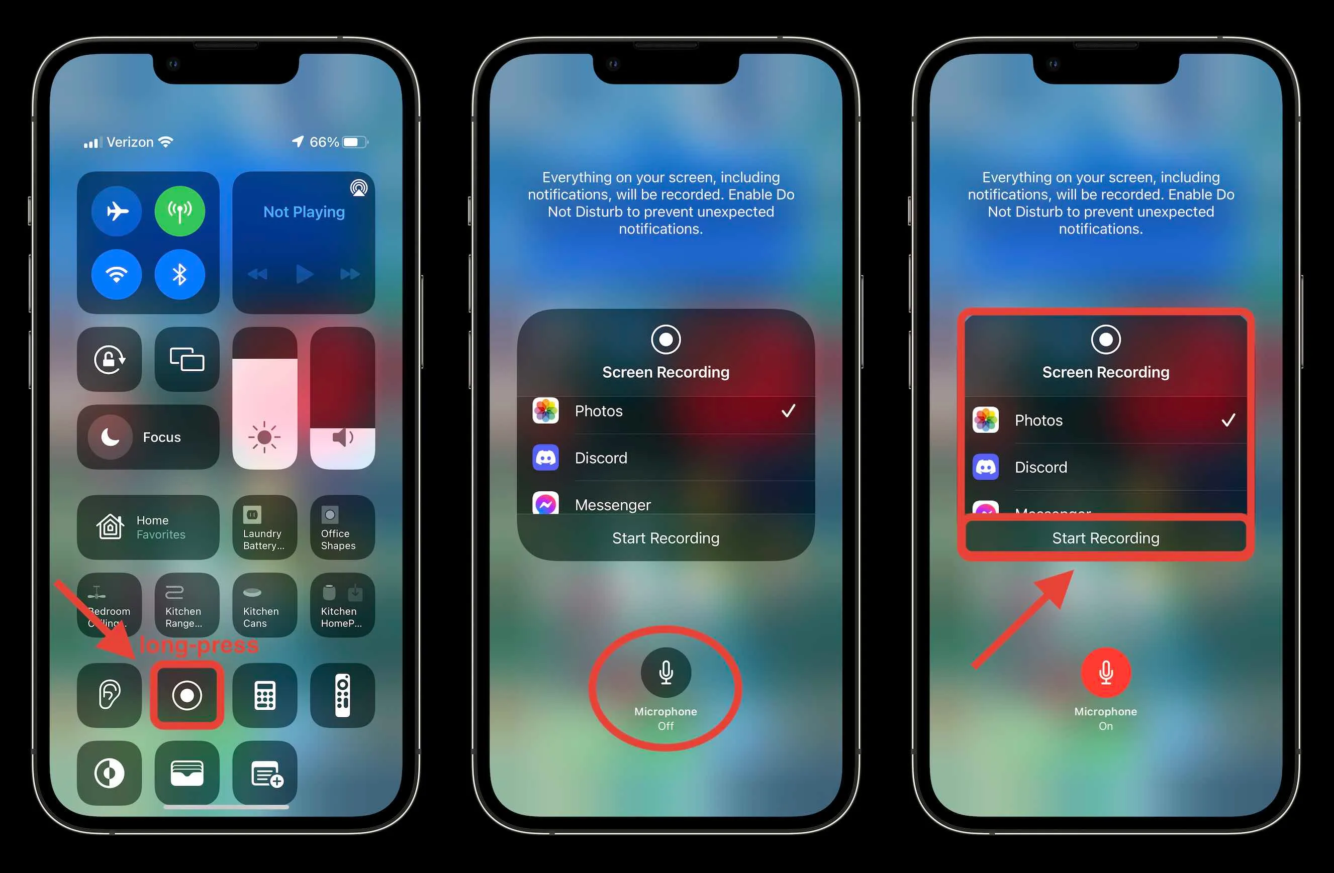 Screen Recorder Feature on iOS