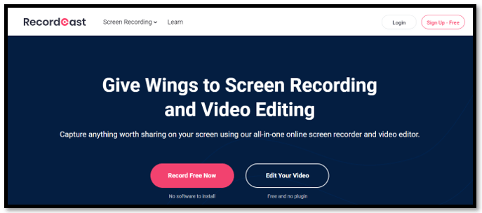 Best screen recorder for Chromebook - RecordCast