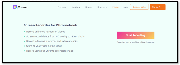 Best screen recorder for Chromebook - Vmaker